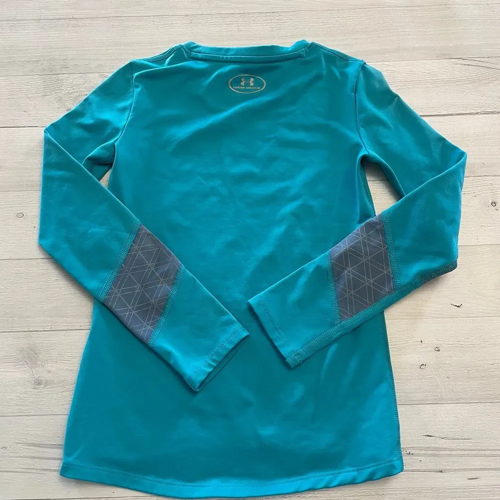 Under Armour coldgear teal kids baselayer youth‎ XS